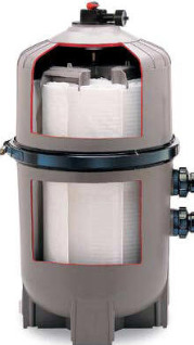 DE pool filter cutaway